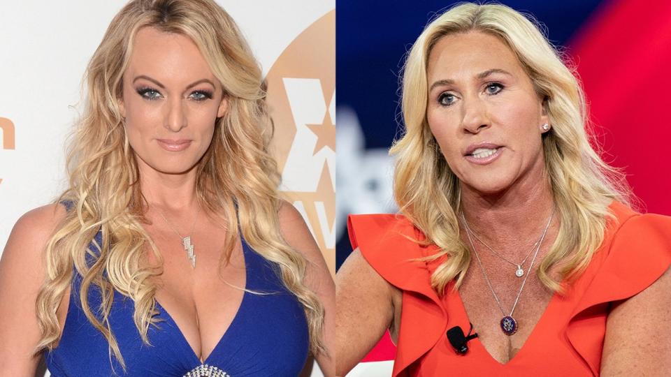 Stormy Daniels Marjorie Taylor Greene