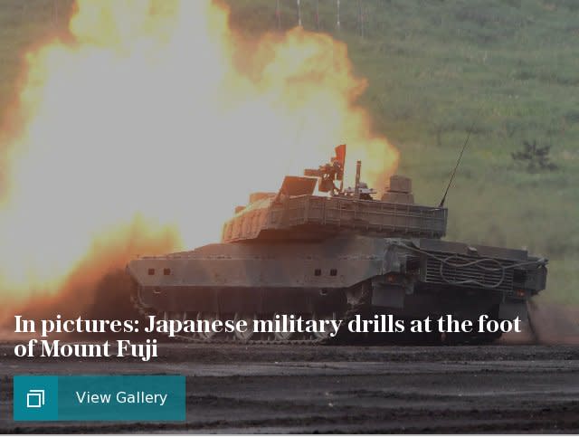 In pictures: Japanese military might on display at the foot of Mount Fuji
