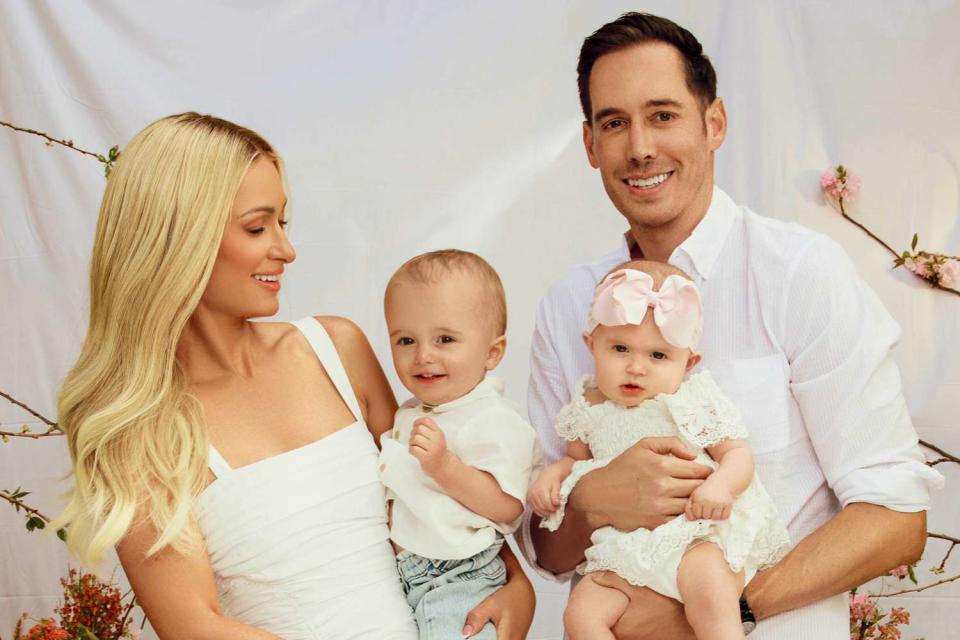 <p><a href="https://www.instagram.com/camraface/?hl=en">@camraface</a></p> Paris Hilton, husband Carter Reum and their two kids