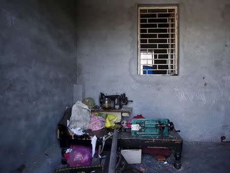 Vandalized household items are pictured inside the room of Akhalaq Saifi, who was killed by a mob, at Bisara village in Uttar Pradesh, India, October 2, 2015. REUTERS/Anindito Mukherjee