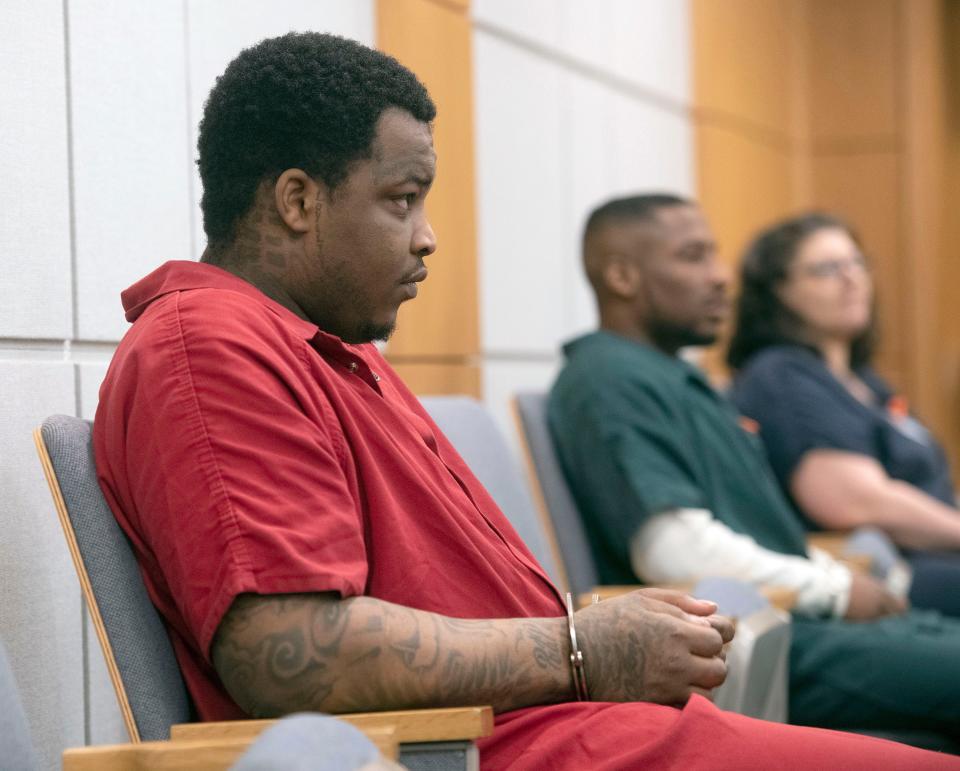 Jeremy Lane appeared before Circuit Judge John Simon on Thursday, June 1, 2023, to learn jury selection for his case is set for June 12. Lane is charged with second-degree murder for killing Traevione Smith at Oakwood Terrace on Nov. 20, 2021. 