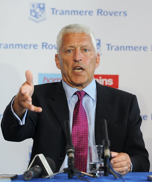 Mark Palios' club Tranmere were relegated to League Two on the PPG system 