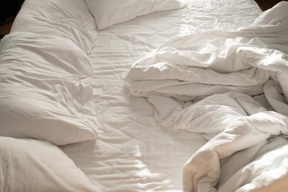 New sheets should be washed right away and then washed at least every two weeks thereafter, experts say. waranyu – stock.adobe.com