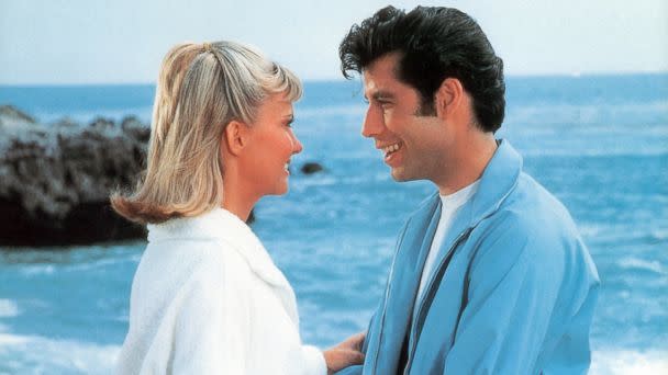 PHOTO: Olivia Newton-John and John Travolta on the beach in a scene from the film 'Grease', 1978. (Paramount/Getty Images)