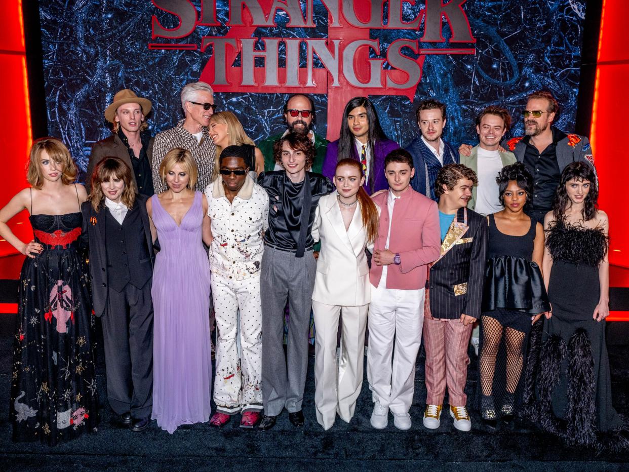 Stranger Things Cast at season 4 premiere