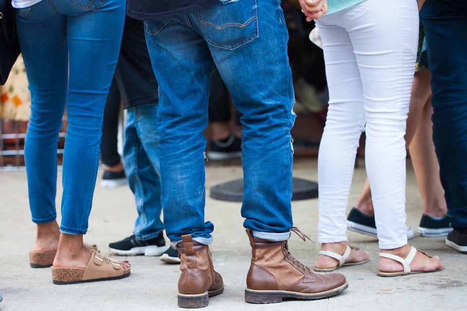 <p>Getty</p> Stock image of people waiting in line