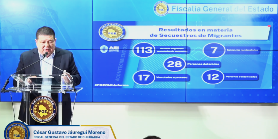 Chihuahua Attorney General Cesar Jauregui talks about an “exponential” growth in migrant kidnappings in his state bordering Texas and New Mexico. (State of Chihuahua)