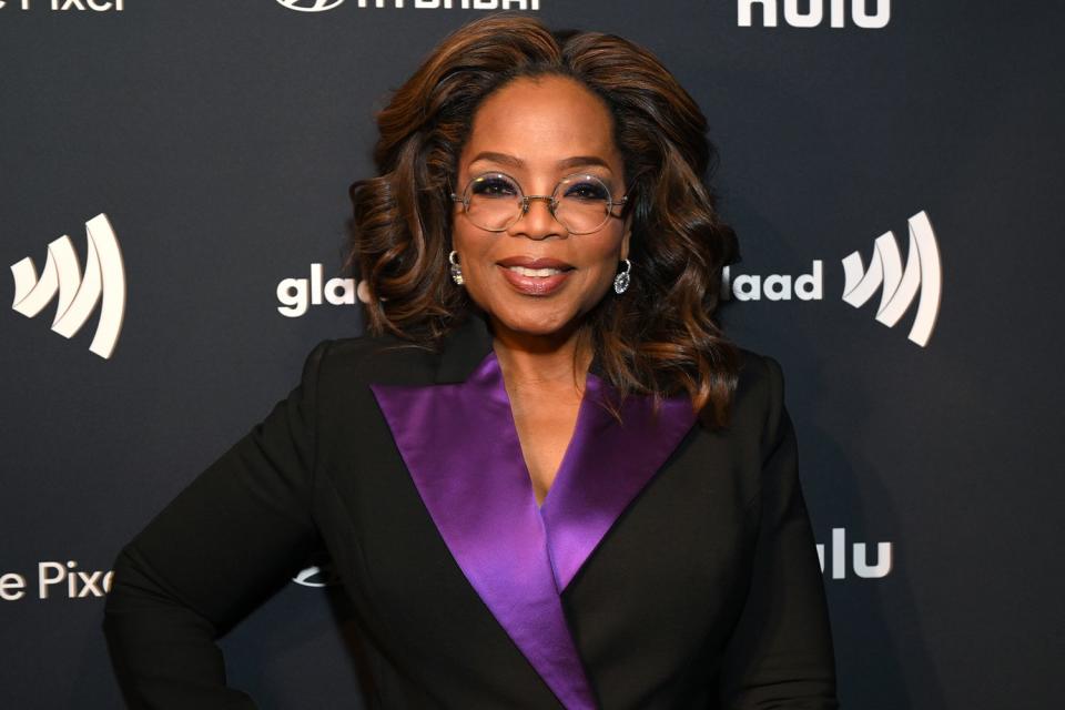 <p>Michael Kovac/Getty Images</p> Oprah Winfrey attends the 2024 GLAAD Media Awards
