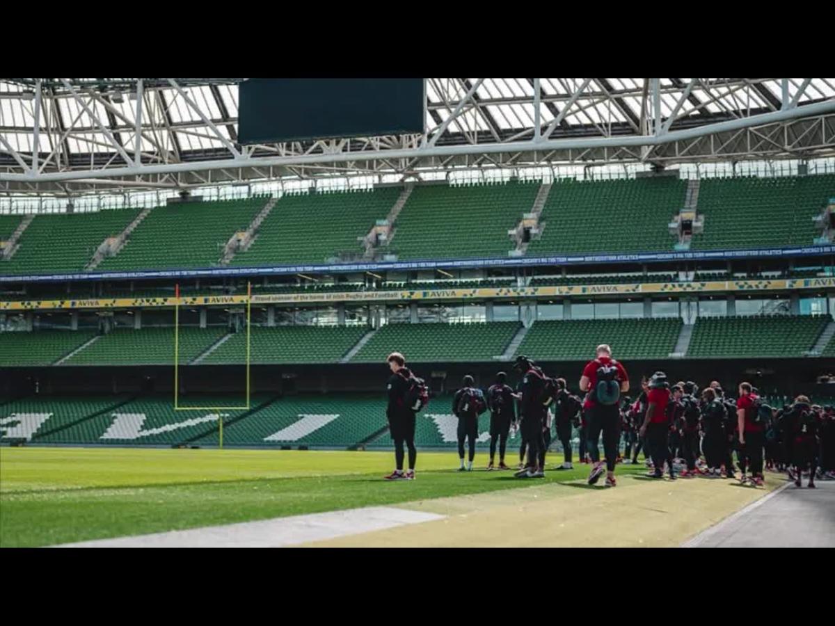 Huskers Get First Look At Dublin S Aviva Stadium