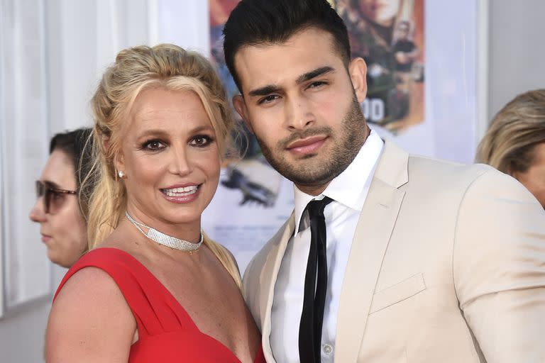 Britney Spears y Sam Asghari en 2019