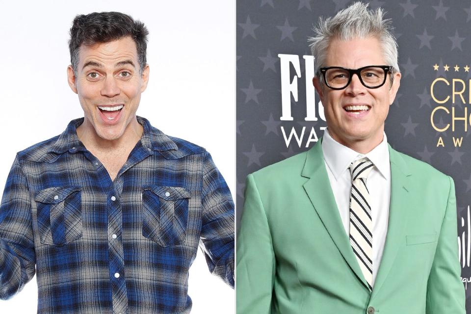 PASADENA, CA - JANUARY 14: Comedian Steve O poses during his appearance at The Ice House Comedy Club on January 14, 2018 in Pasadena, California. (Photo by Michael Schwartz/Getty Images); LOS ANGELES, CALIFORNIA - JANUARY 15: Johnny Knoxville attends the 28th Annual Critics Choice Awards at Fairmont Century Plaza on January 15, 2023 in Los Angeles, California. (Photo by Axelle/Bauer-Griffin/FilmMagic)