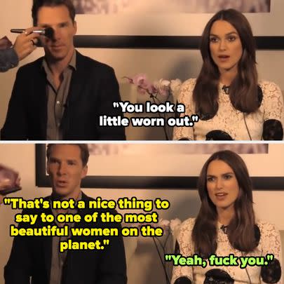 When an interviewer told Keira Knightley she looked 