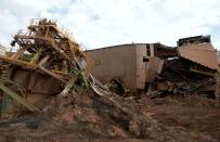 FILE PHOTO: A view of a collapsed tailings dam owned by Brazilian mining company Vale SA, in Brumadinho