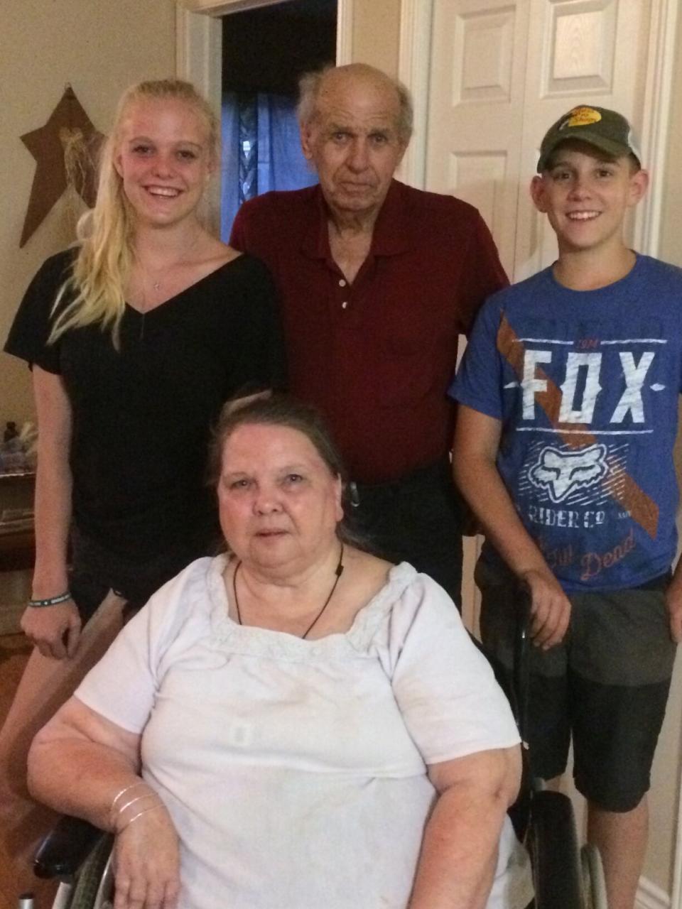 Elaine Guyan, pictured with her family, is currently living in an assisted care facility in Crapaud, PEI.