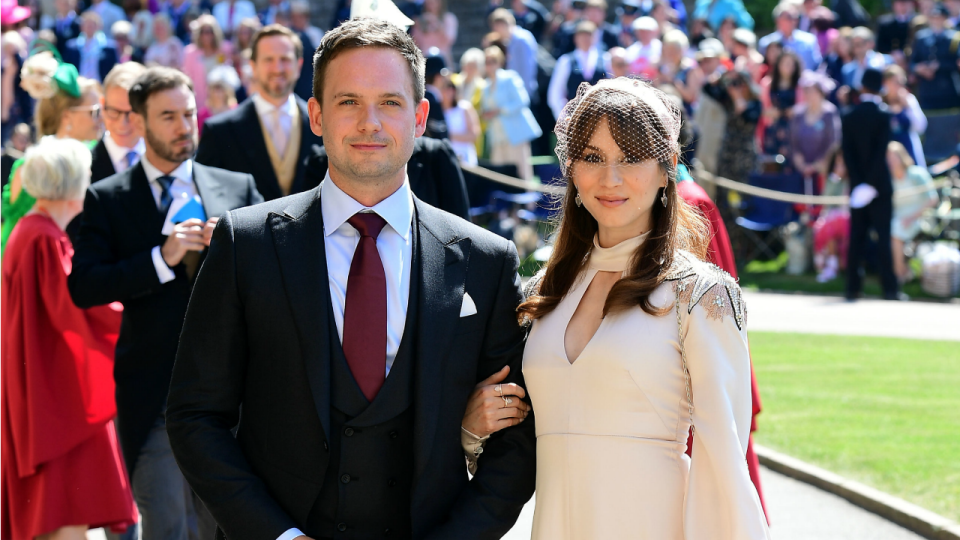 Troian Bellisario and Patrick J. Adams are officially parents!