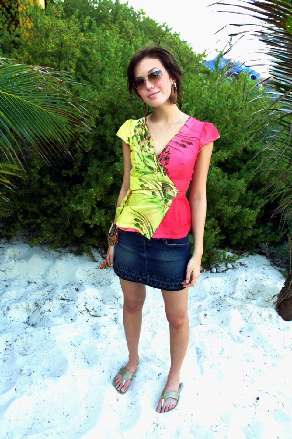 Mandy Moore backstage during MTV Spring Break 2002 at the Grand Oasis Hotel in Cancun, Mexico.&nbsp;