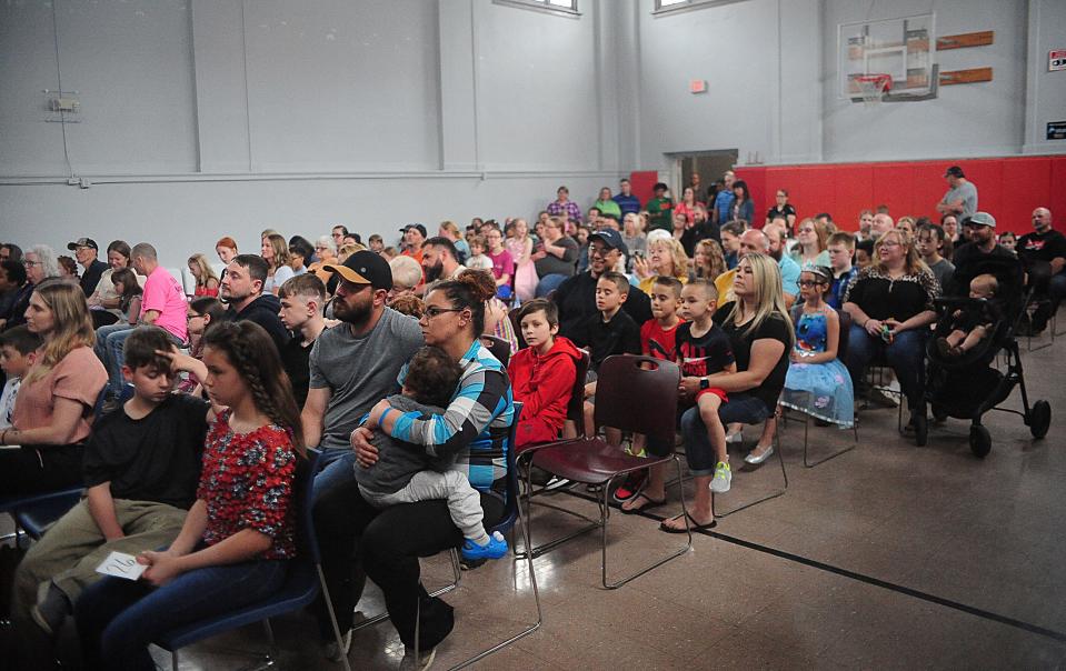 A large crowd was on hand Saturday, April 27, 2024, to recognize honorees during the Sparkles Awards Cookie Reception at The Commons in Alliance.