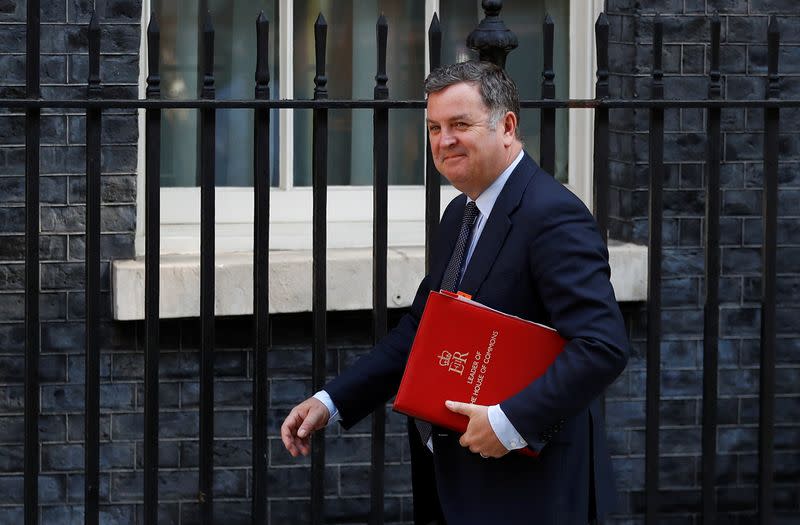 FILE PHOTO: Britain's Prime Minister Theresa May's last cabinet meeting at Downing Street in London