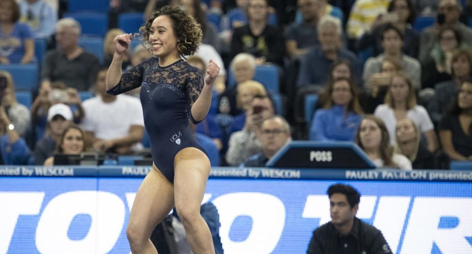 Katelyn Ohashi von den UCLA Gymnastics begeistert das Netz. (Bild: Getty Images)