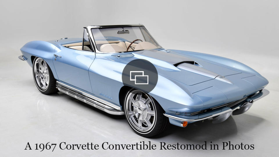 A 1967 Corvette convertible restomod.