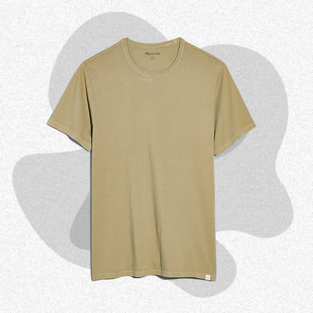 <p>Courtesy of Madewell</p><p>Madewell’s Allday tee is the ideal classic-fit tee. It’s neither baggy nor constricting, with a mid-bicep sleeve and a hem that hits just below the belt. It’s cut from durable ringspun cotton and is garment-dyed for a lived-in look. The collar is considered, as well — it’s thick enough to hold its own shape but thin enough to not feel like a choker. Madewell’s selection of all-year colors and seasonal neutrals is a level above most other men’s T-shirt brands.</p><p>[$35; <a href="https://www.anrdoezrs.net/click-100769973-14519783?sid=mj-besttshirtsformen-jzavaleta-080423-update&url=https%3A%2F%2Fwww.madewell.com%2Fgarment-dyed-allday-crewneck-tee-99105801296.html" rel="nofollow noopener" target="_blank" data-ylk="slk:madewell.com;elm:context_link;itc:0;sec:content-canvas" class="link ">madewell.com</a>]</p>