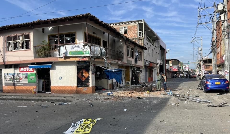 Ataque en Jamundí dejó heridos y afectaciones en viviendas. Foto: Alcaldía de Jamundí.