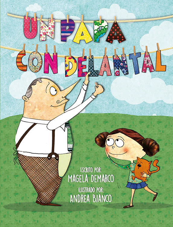 Un papá con delantal