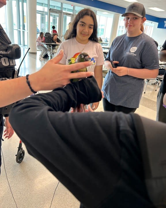 Five-O visiting Willow Spring High School (Fuquay-Varina Police Department)