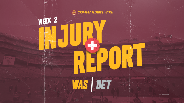 Washington Commanders Friday Injury Report: Kam Curl and Wes Schweitzer  questionable for Lions game - BVM Sports