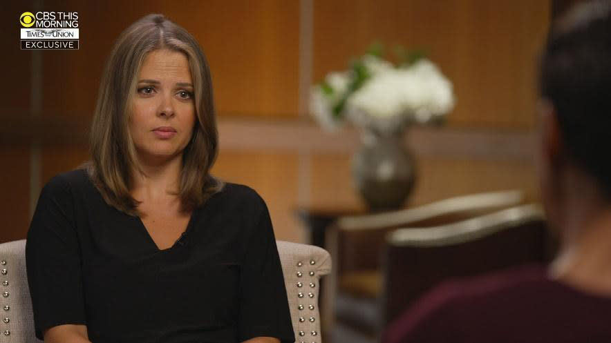 Cuomo accuser Brittany Commisso during an interview aired on CBS Tthis Morning on August 9, 2021. (CBS News)
