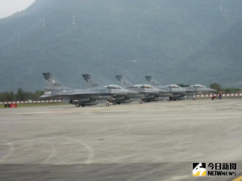 ▲花蓮第五聯隊F-16戰機。（圖／NOWnews資料照）