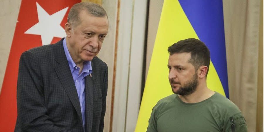 Recep Tayyip Erdogan and Volodymyr Zelenskyy