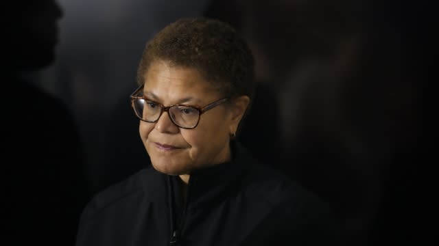 Los Angeles Mayor Karen Bass.