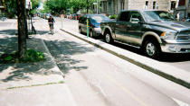 The city hopes that separated bike lanes, like this one in Montreal, will help cyclists feel safer when riding downtown. 