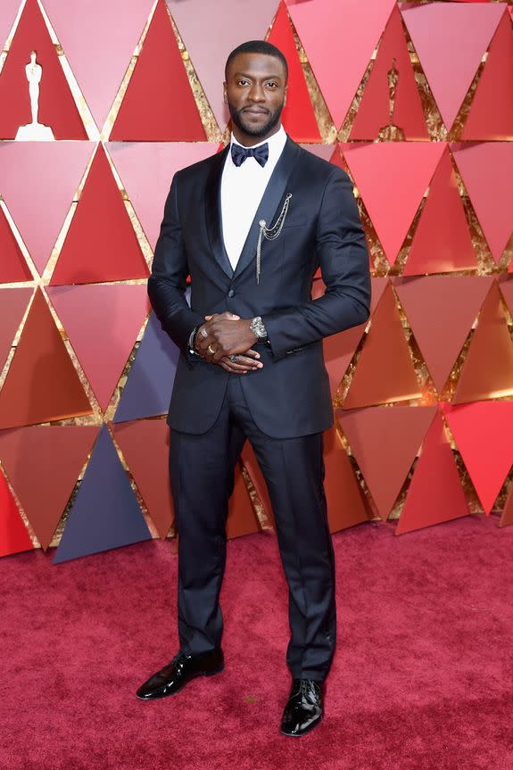 HOLLYWOOD, CA - FEBRUARY 26: Actor Aldis Hodge attends the 89th Annual Academy Awards at Hollywood & Highland Center on February 26, 2017 in Hollywood, California. (Photo by Kevork Djansezian/Getty Images)