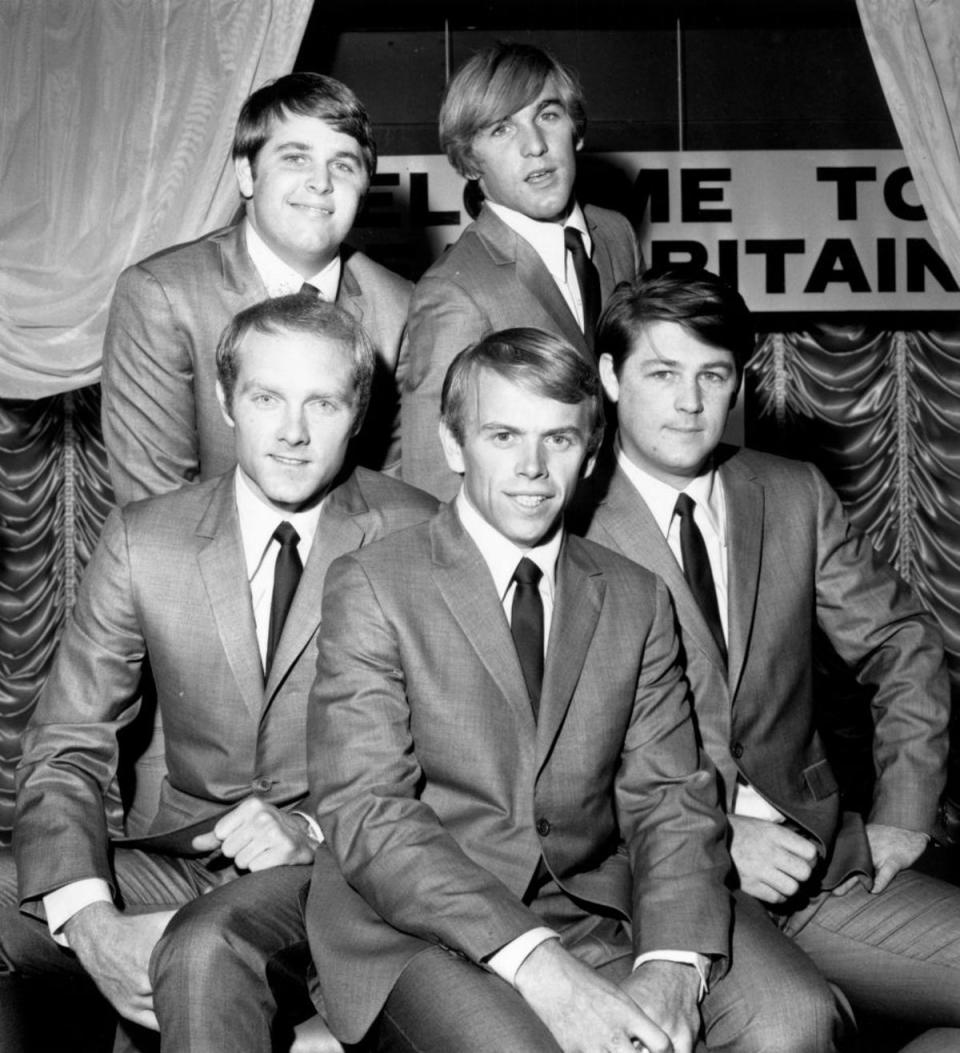 The Beach Boys in 1964, clockwise from top left: Carl Wilson (1946 - 1998), Dennis Wilson (1944 - 1983), Brian Wilson, Al Jardine and Mike Love (Getty Images)