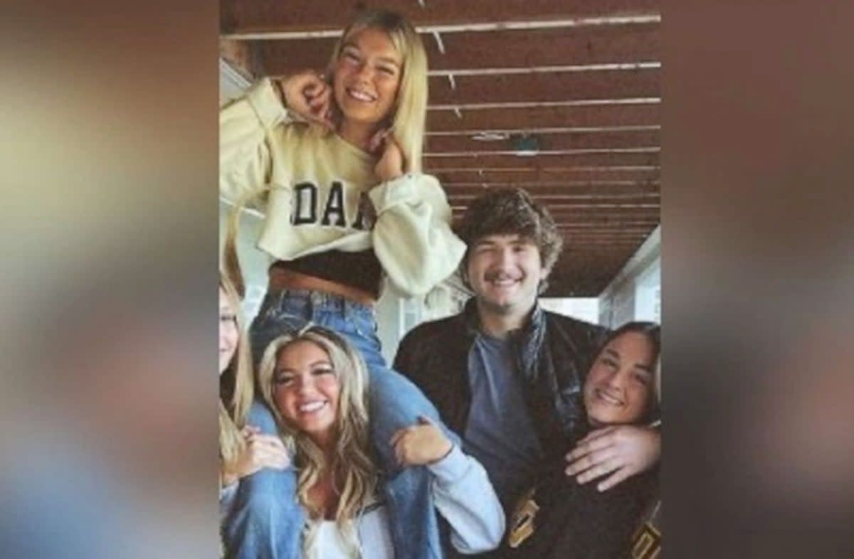 Ethan Chapin, 20, Madison Mogen, 21, Xana Kernodle, 20, and Kaylee Goncalves, 21, in a photo taken hours before they died (Instagram/Kaylee Goncalves)