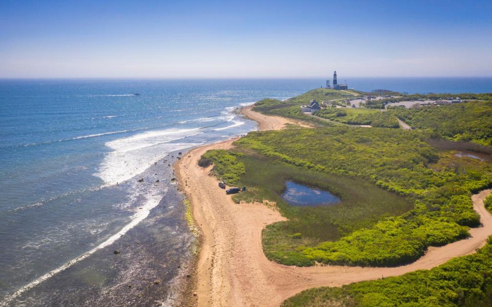 Montauk Point in the Hamptons, which has long been a haunt of New York's monied elite - getty