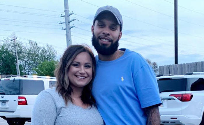 Edrick Floreal-Wooten, right, with his wife. Floreal-Wooten says he was given ivermectin without his consent while detained at Washington County Jail in Arkansas.  / Credit: Edrick Floreal-Wooten