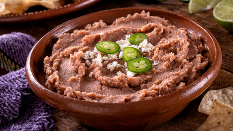 bowl of kidney bean dip 