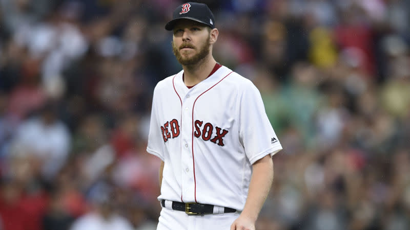 Chris Sale delivered after being traded to Boston. (AP)