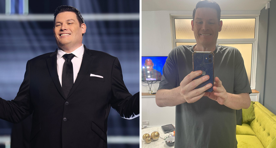 The Chase’s Mark Labbett before and after his weight loss transformation.