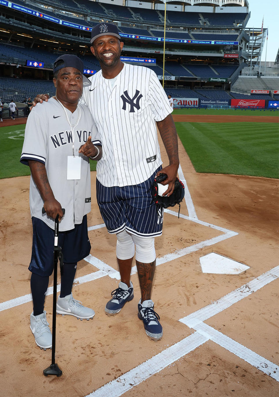 Tracy Morgan at the CC Sabathia and Friends Celebrity Softball Game on Monday, July 24 at Yankee Stadium.