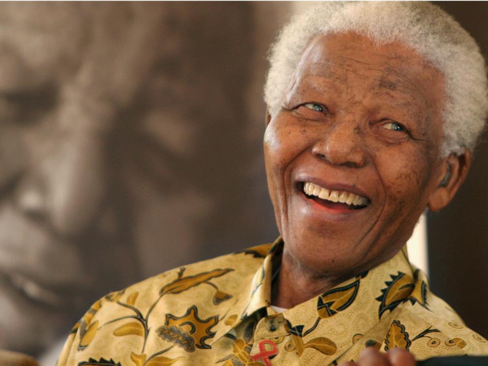 Nelson Mandela at the Mandela Foundation