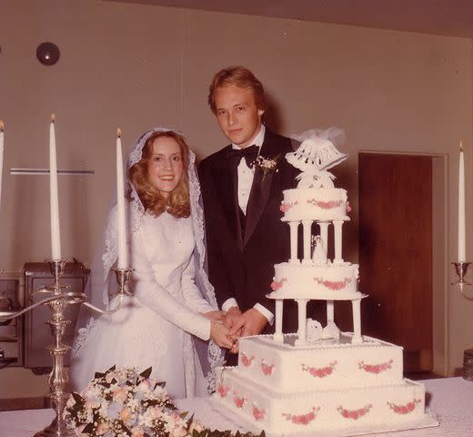 <p>Alan Jackson Instagram</p> Alan Jackson and Denise Jackson on their wedding day in 1979.