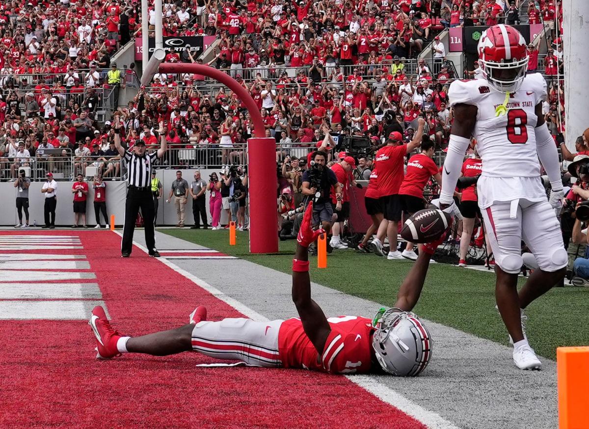 Ohio State football's Marvin Harrison Jr., AKA 'Route Man Marv,' proved red  zone value in Rose Bowl 