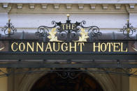 A general view of the Connaught Hotel in Mayfair, London.