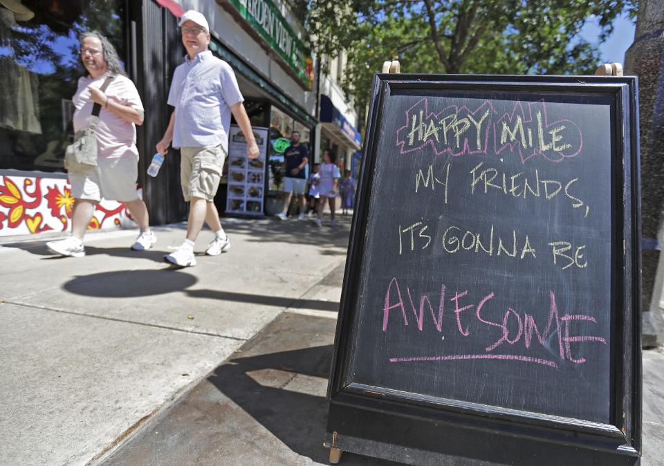 The first day of Mile of Music 9 on Thursday, Aug 4, 2022 in Appleton, Wis. 
The free music festival runs through Sunday night, featuring about 700 performances scheduled by more than 200 artists at 40 venues. 
Wm. Glasheen USA TODAY NETWORK-Wisconsin