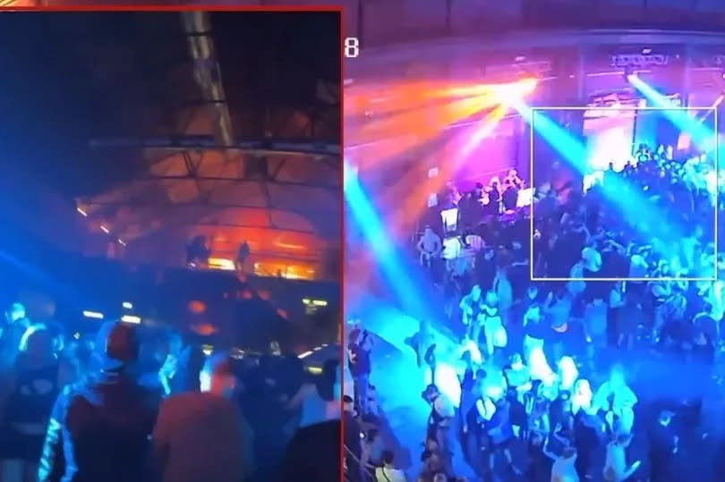 Footage from Crane nightclub after disorder broke out