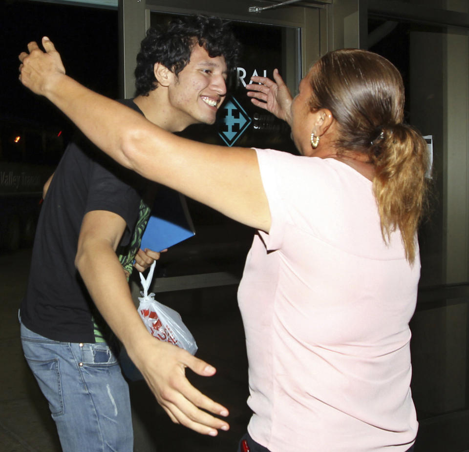 Galicia, 18, was born in the U.S. He was released Tuesday from federal immigration custody after wrongfully being detained for more than three weeks. (Photo: ASSOCIATED PRESS)